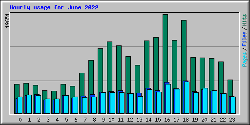 Hourly usage for June 2022